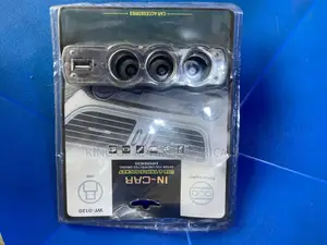 Car Triple Socket With Usb Port – Multi-Purpose in-Car Power Adapter