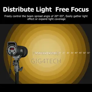 Sutefoto Tj-55bi V2 55w Bi-Color Focus Spotlight