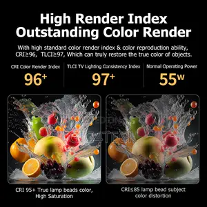 Sutefoto Tj-55bi V2 55w Bi-Color Focus Spotlight