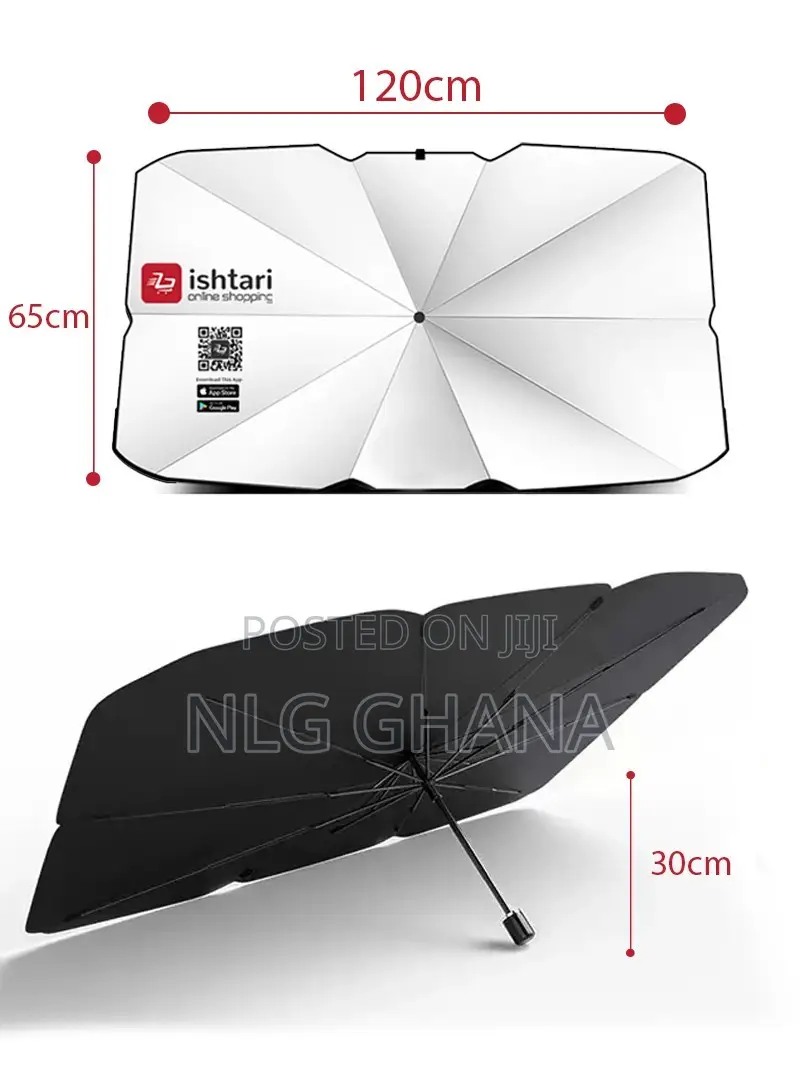 Dashboard Defender Car Windshield Sunshade Folding Umbrella Uv Ghx3761