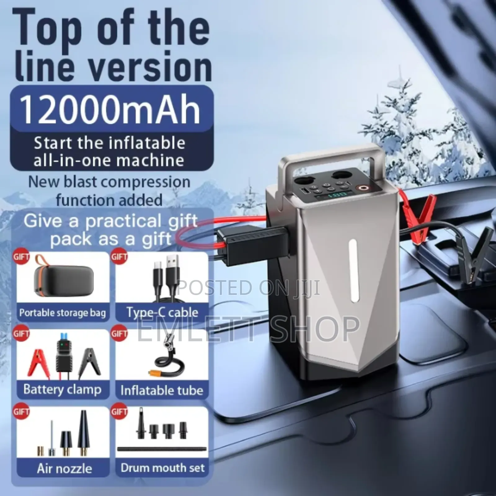 Car Jump Start and Pump