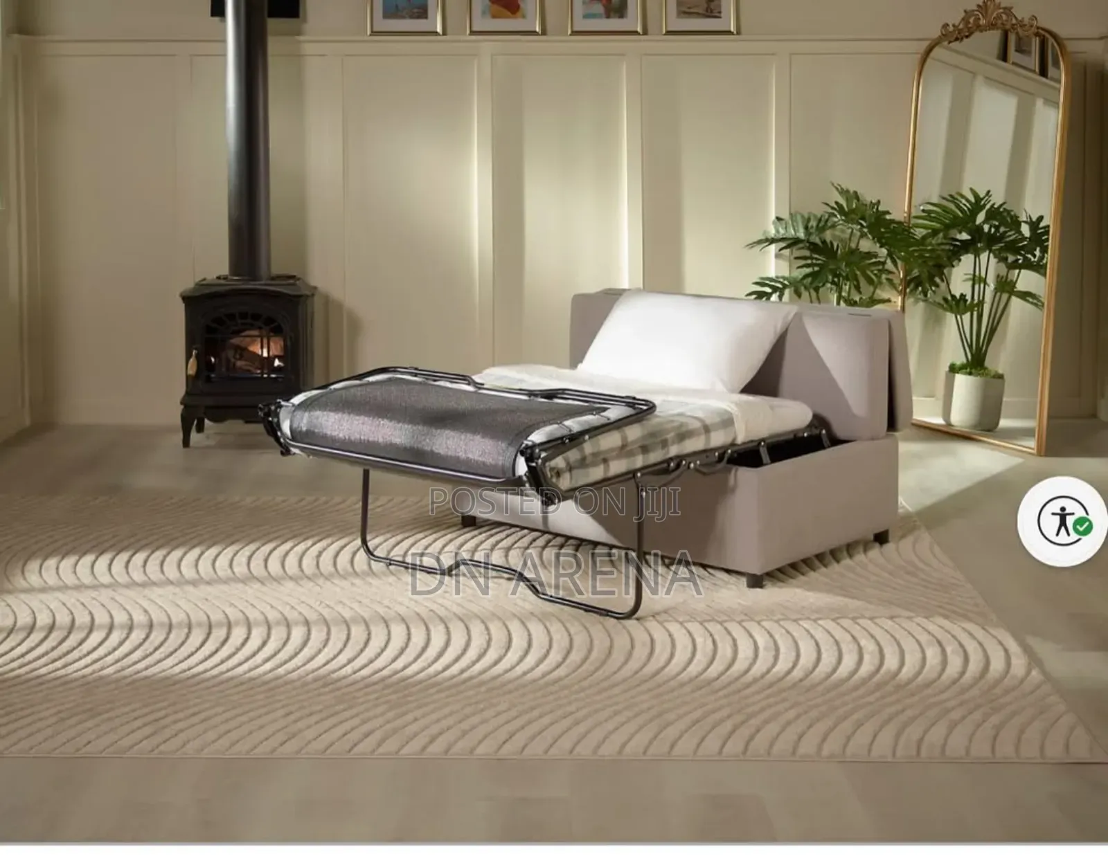 Hillsdale Furniture Mapleville Ottoman Sleeper - Gray