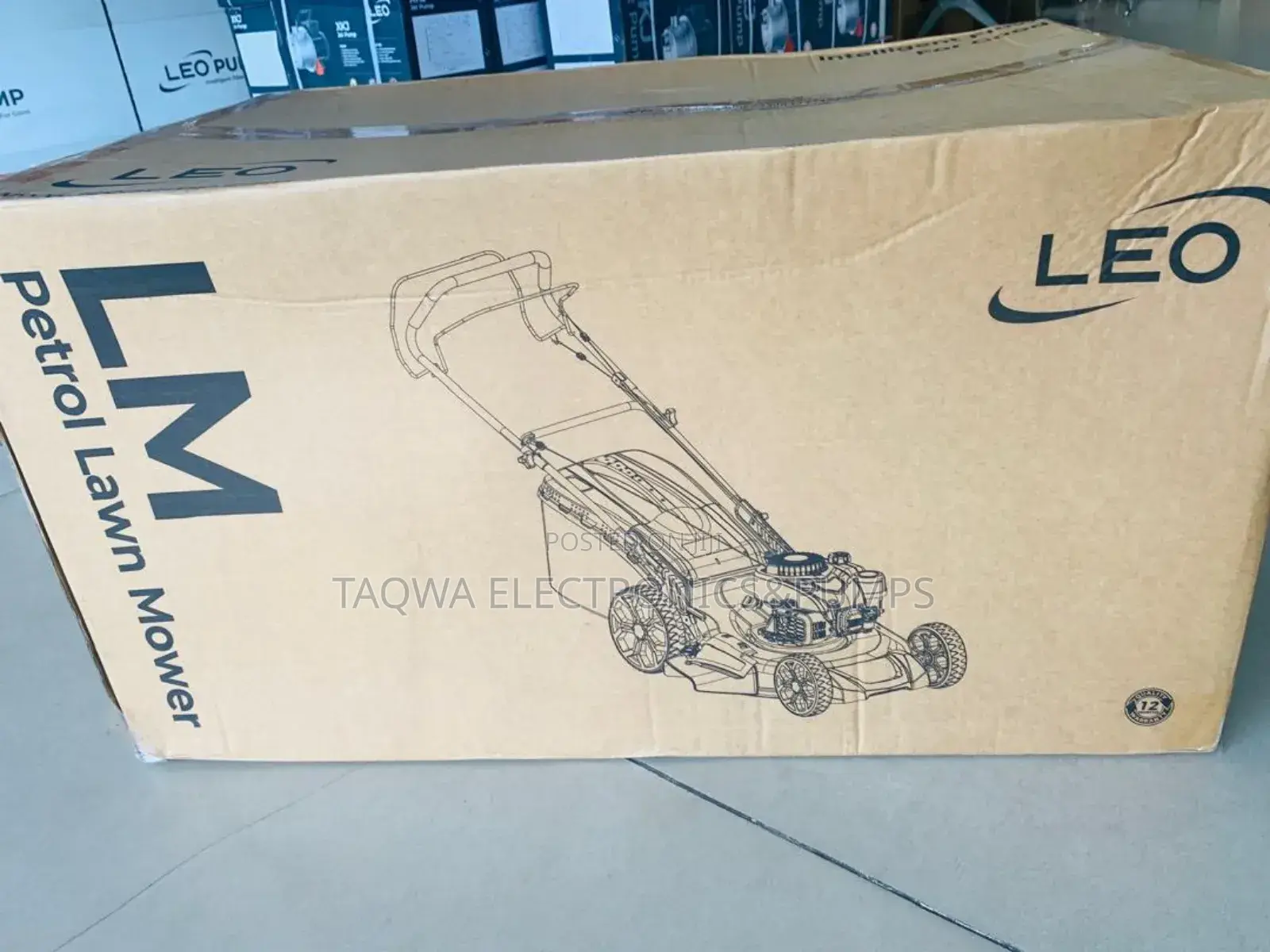 Large With Grass Collecter Leo 5.5hp Lawn Mower