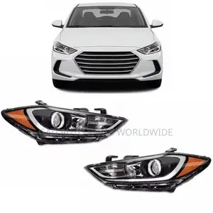 Hyundai Elantra Headlights With Led Turn Signal 2017-2019