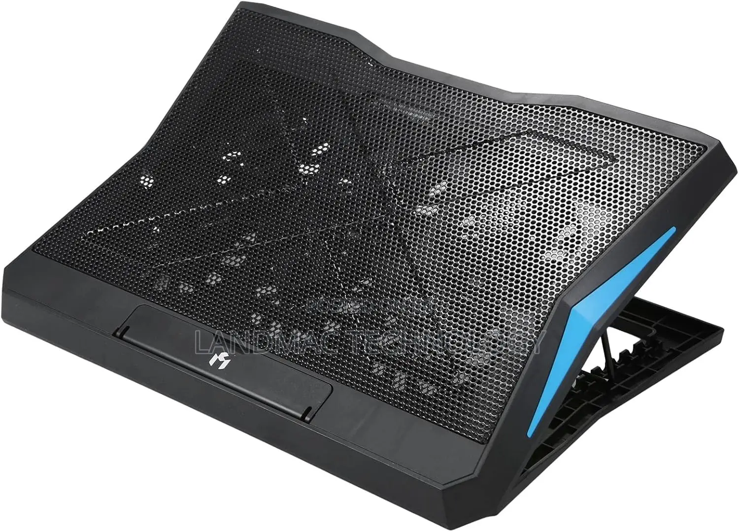 17" Foldable Laptop Cooler 6-Fan Stand Low Noise 6-Level