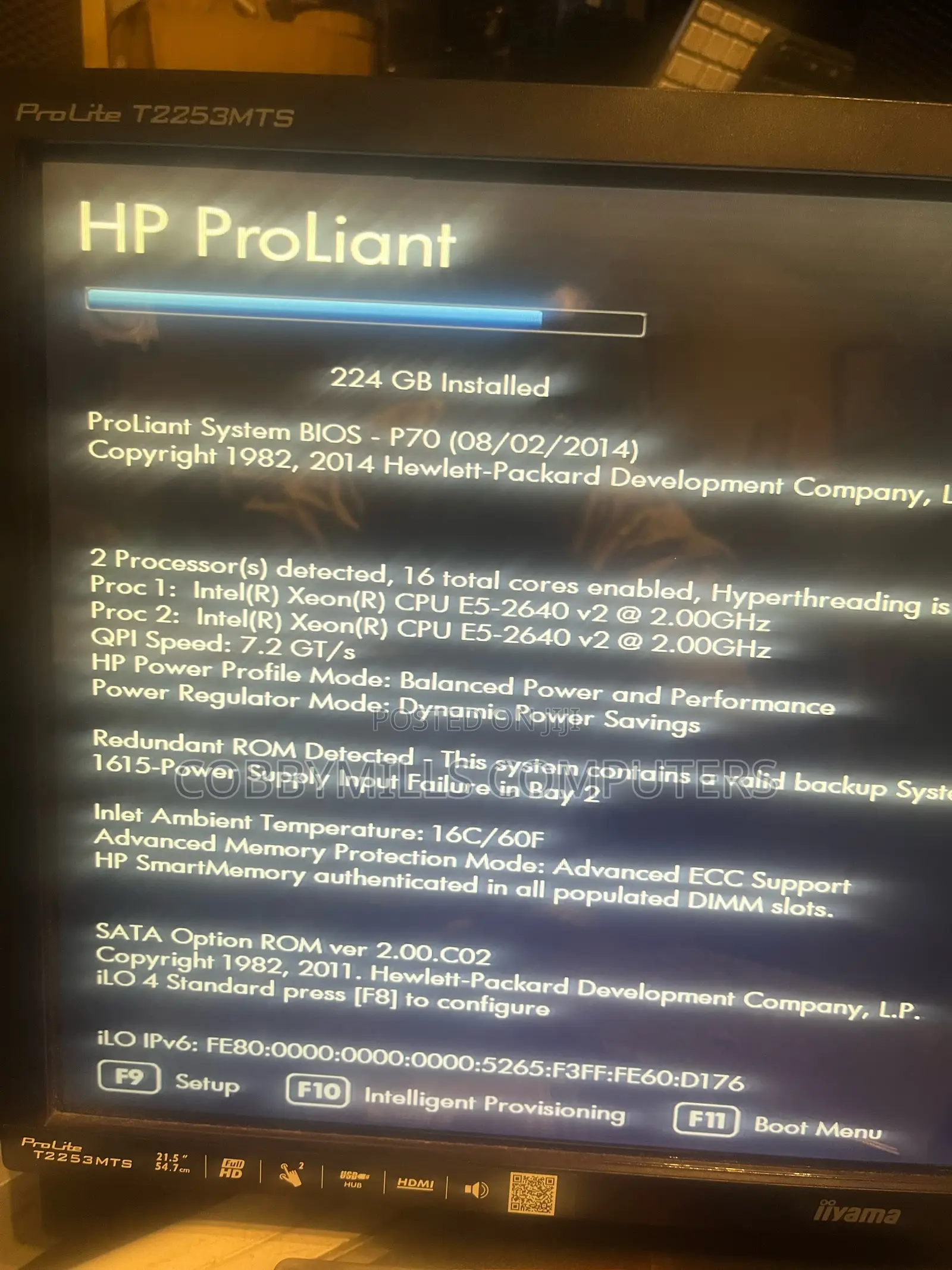 Server HP ProLiant DL380P Gen8 256GB Intel Xeon HDD 3T