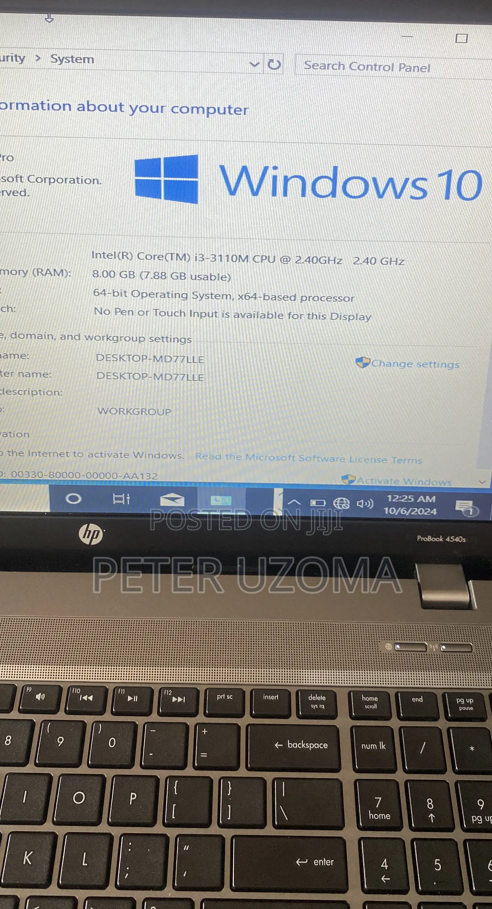 Laptop HP ProBook 4540S 8GB Intel Core I3 SSD 256GB