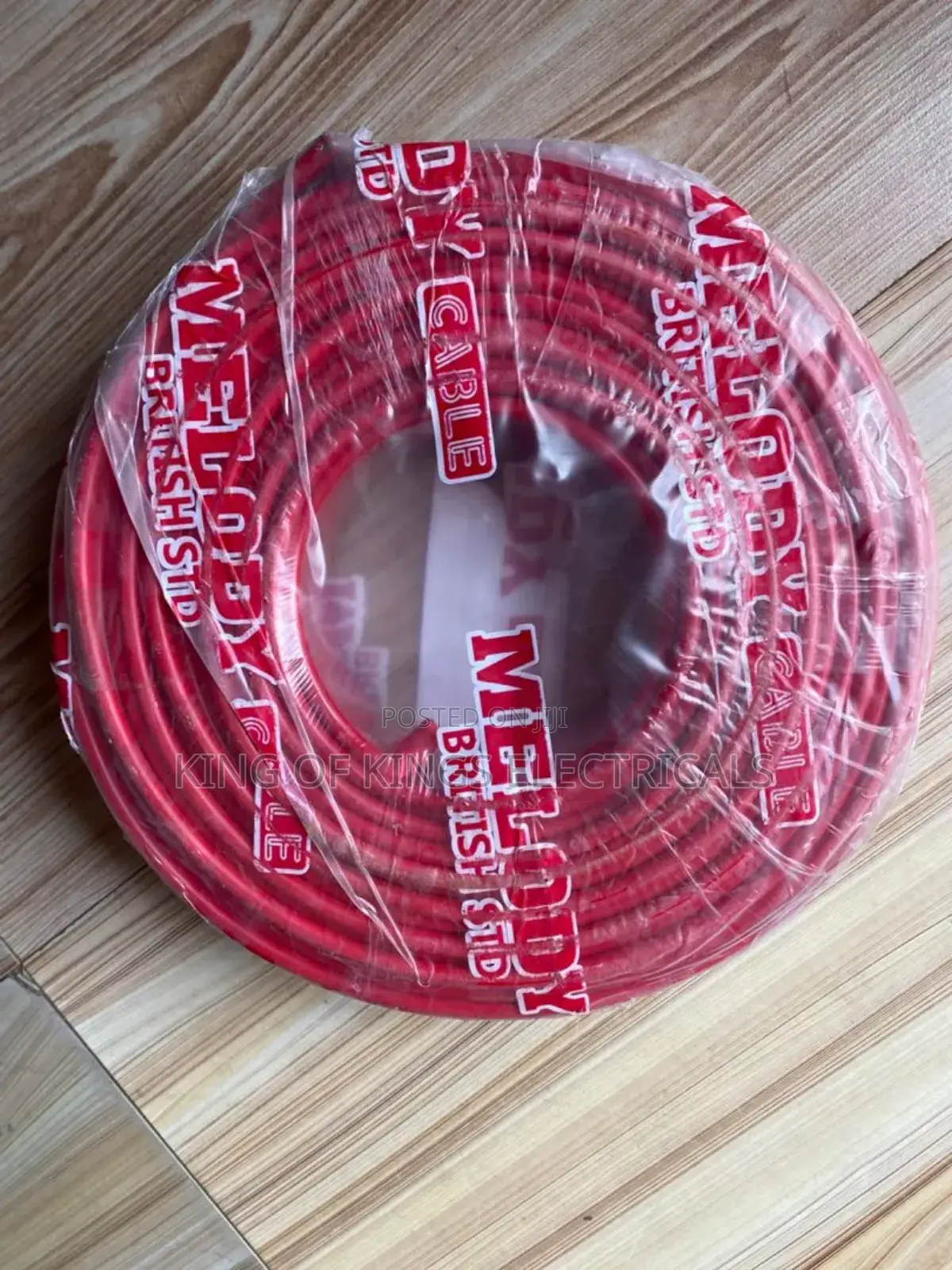 British Melody 16mm Single Core Electrical Cable – 100 Yards (Red)