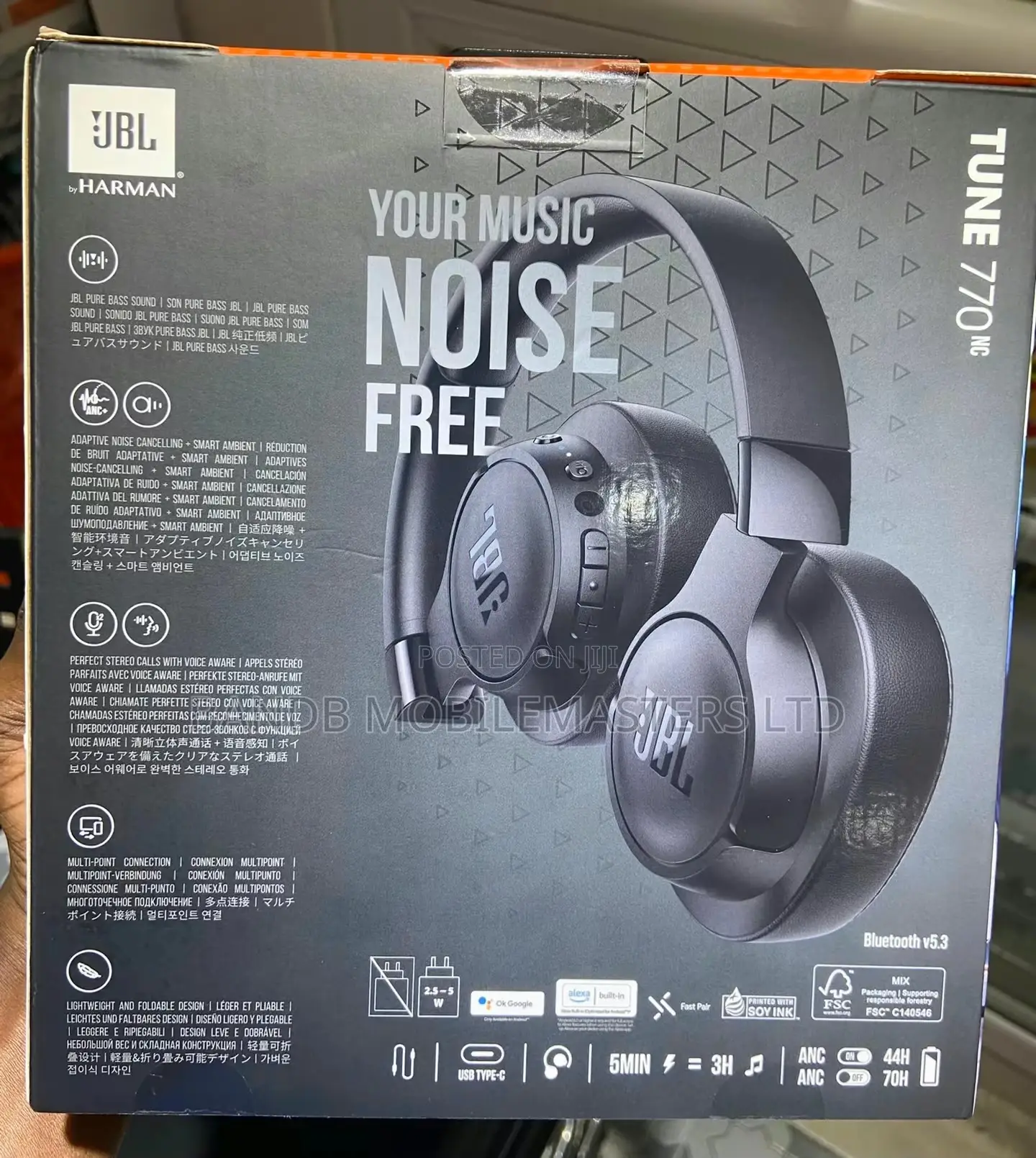 Original JBL Headset Tune 770noise Cancellation