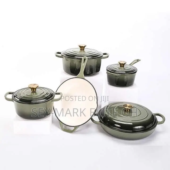 5pcs Set Cast Iron Cookware