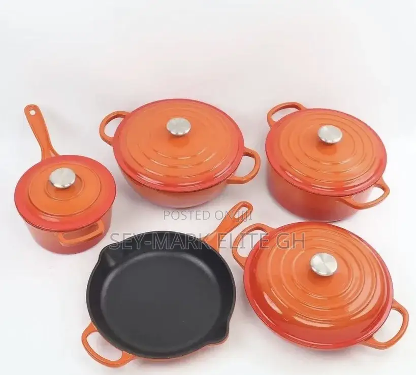 5pcs Set Cast Iron Cookware