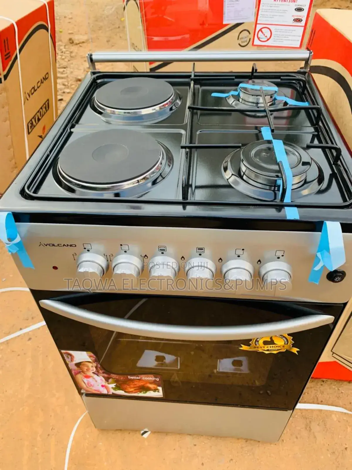 Volcano 2 Gas X 2 Electric 4 Burner With Oven and Grill