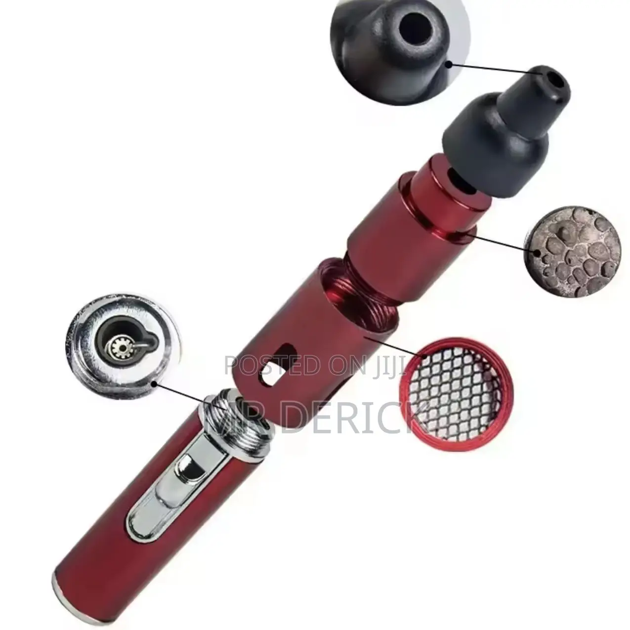 New Multifunctional Practical Dry Herbs Lighter With Pipe Mouthpiece
