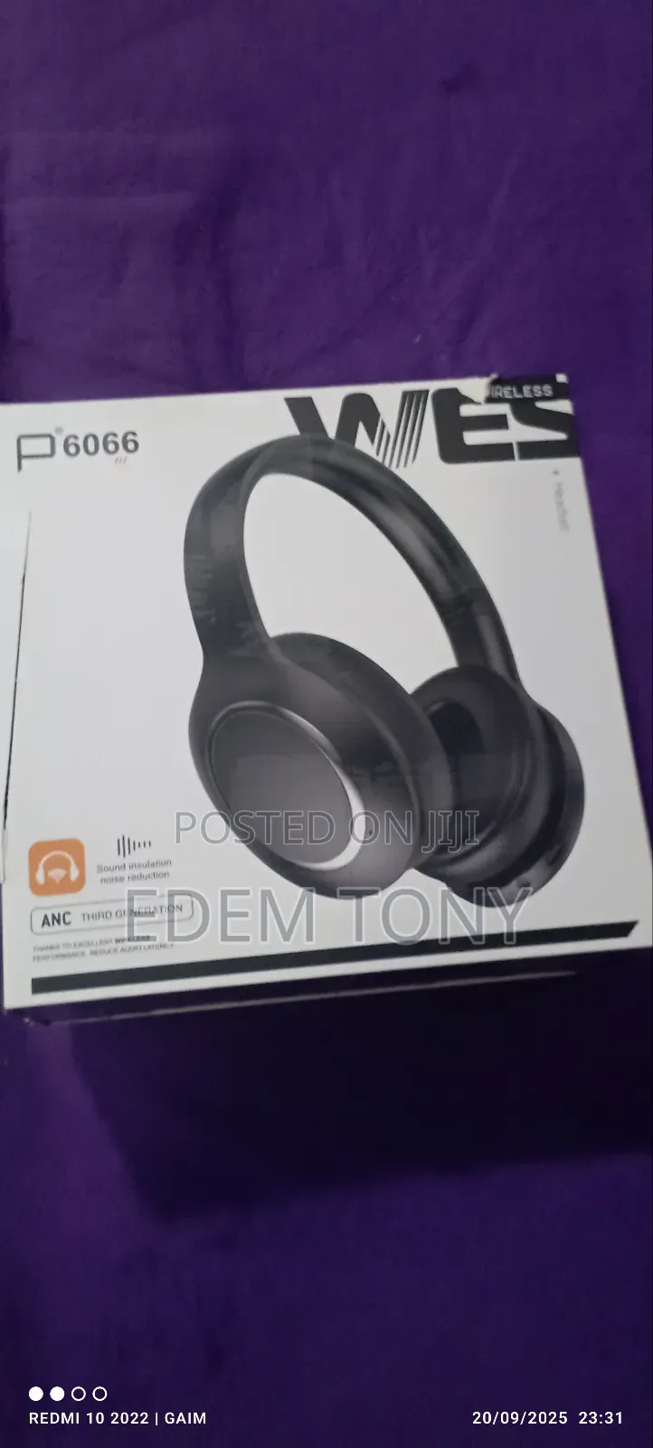 Wes P6066 Anc Headphones