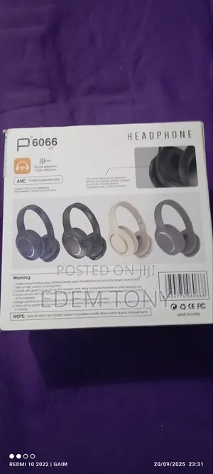 Wes P6066 Anc Headphones