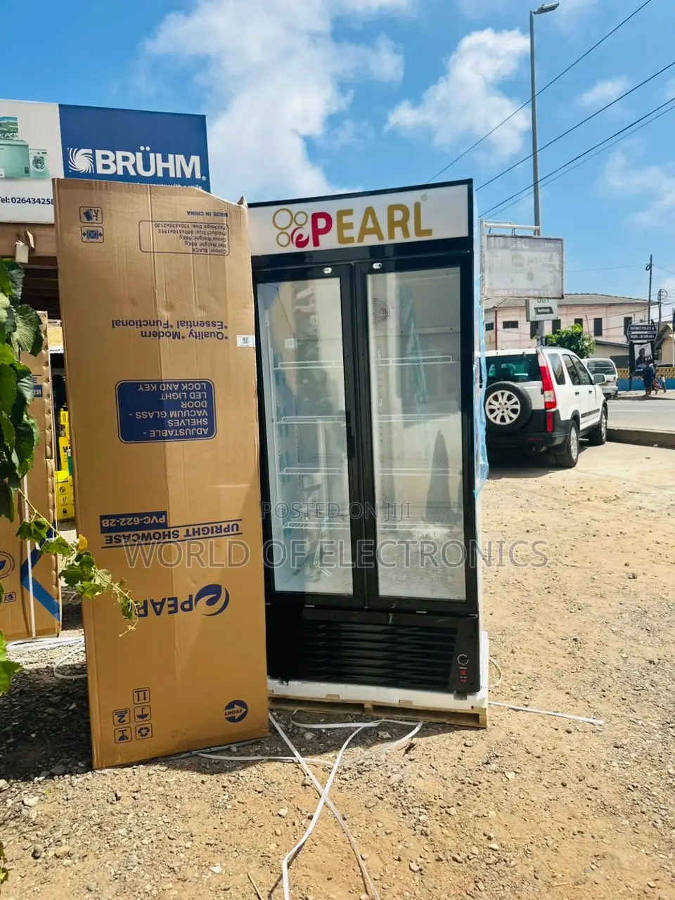 Pearl Display Pvc622-2b Doubledoor Display Fridge Essential