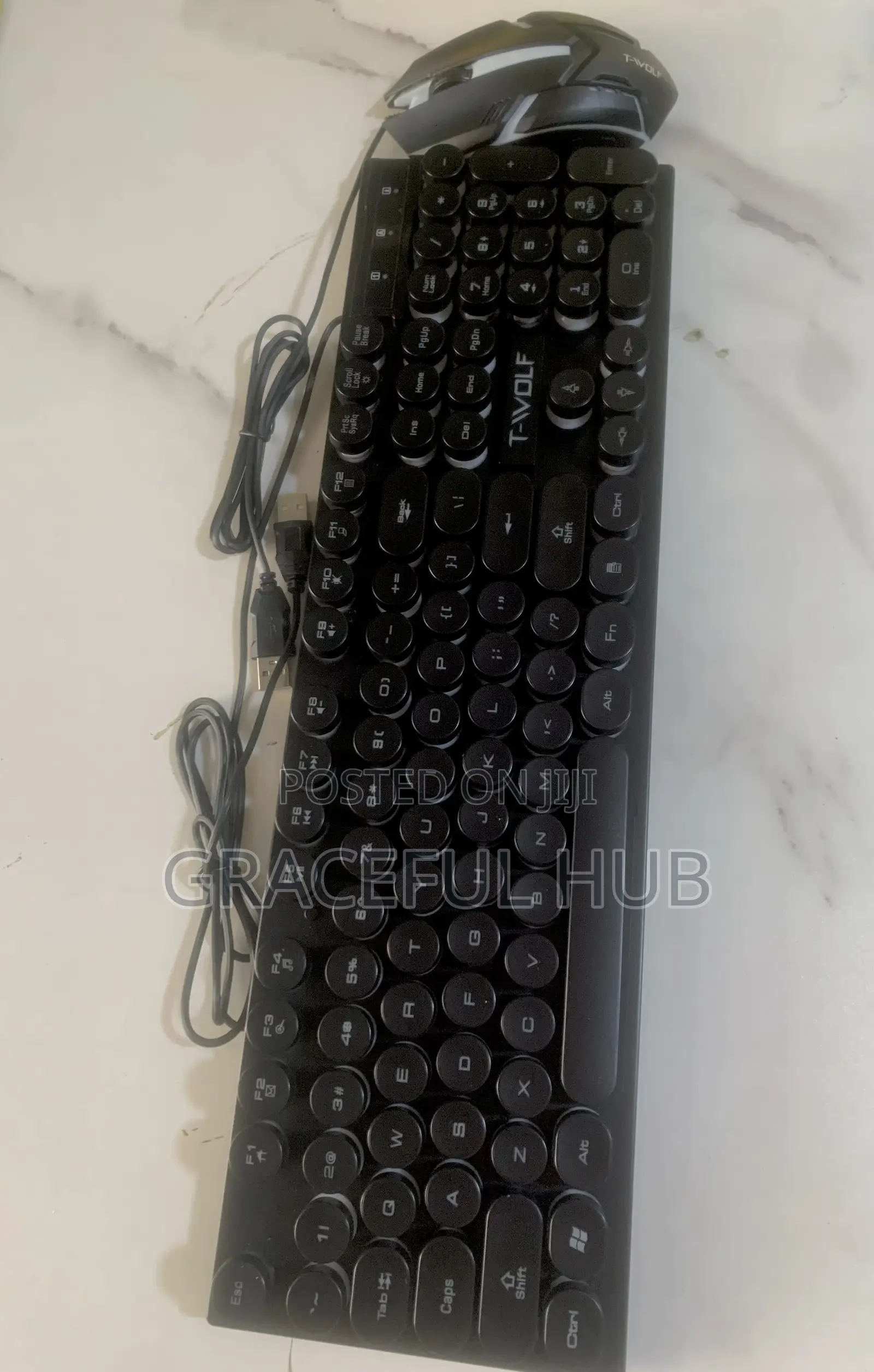 2in1 Twolf RGB Gaming Keyboard and Mouse