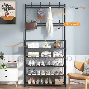 Multifunctional Shoe Rack/Black