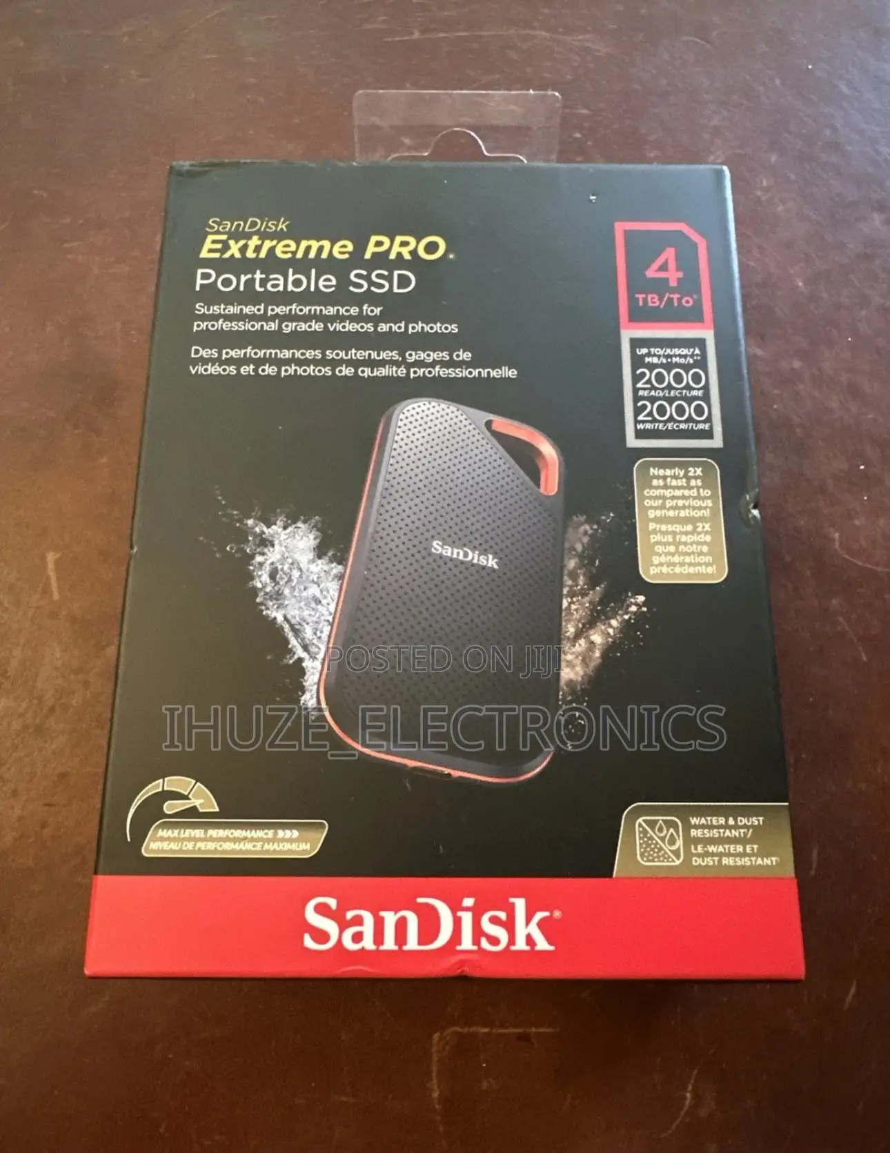 Sandisk Extreme Pro Portable 4tb External Usb-C SSD - 2000mb/S Speed