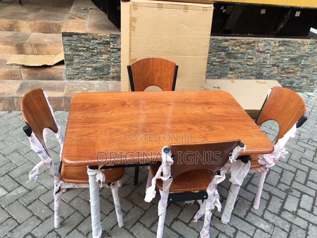 Dinning Table With 4 Chairs(Wooden)