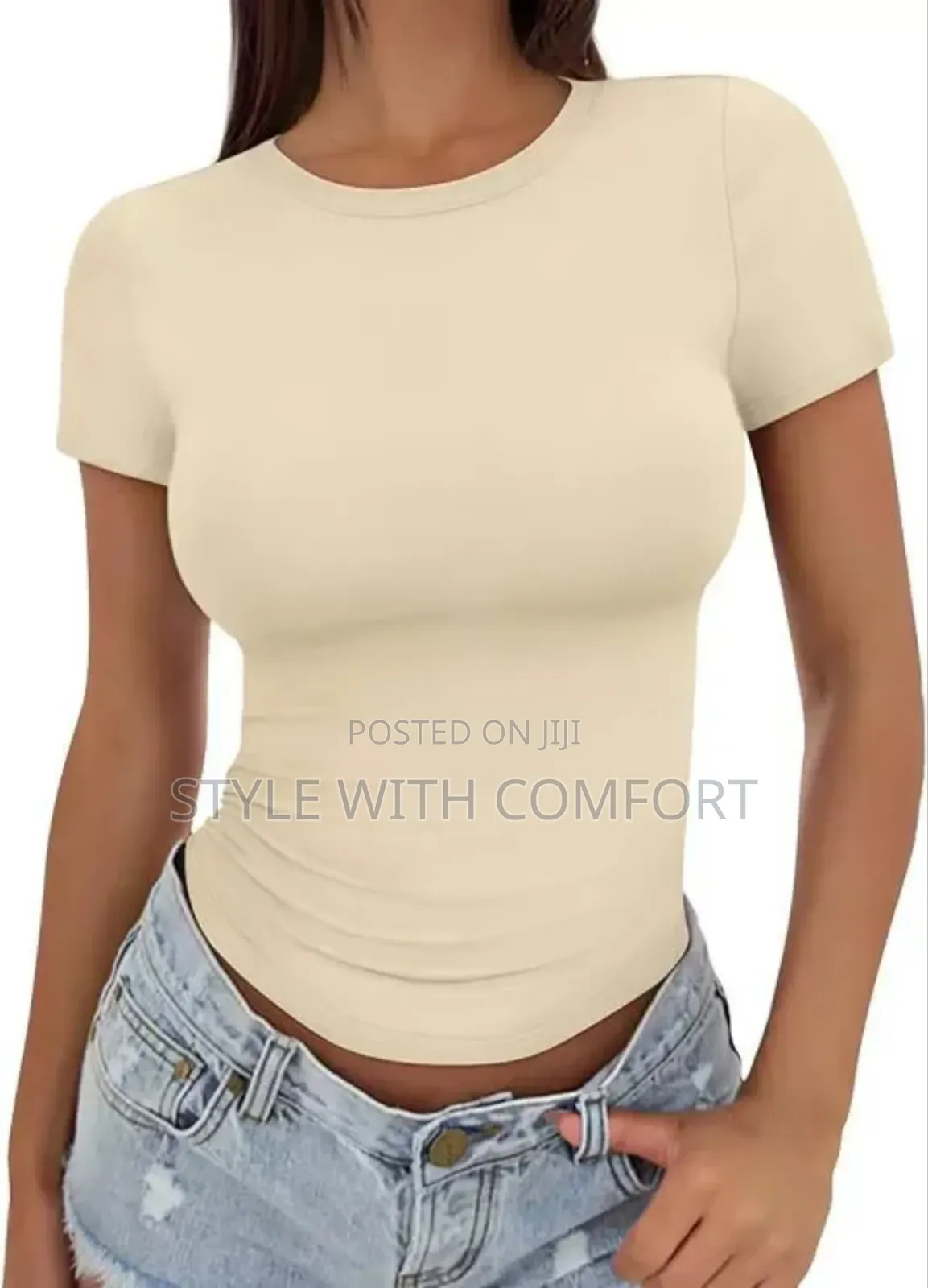 Women's Basic Tops. Stretchy.