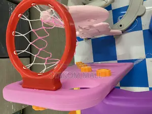 Slide for Playground + Swing Chair + Basketball Hoops and Balls