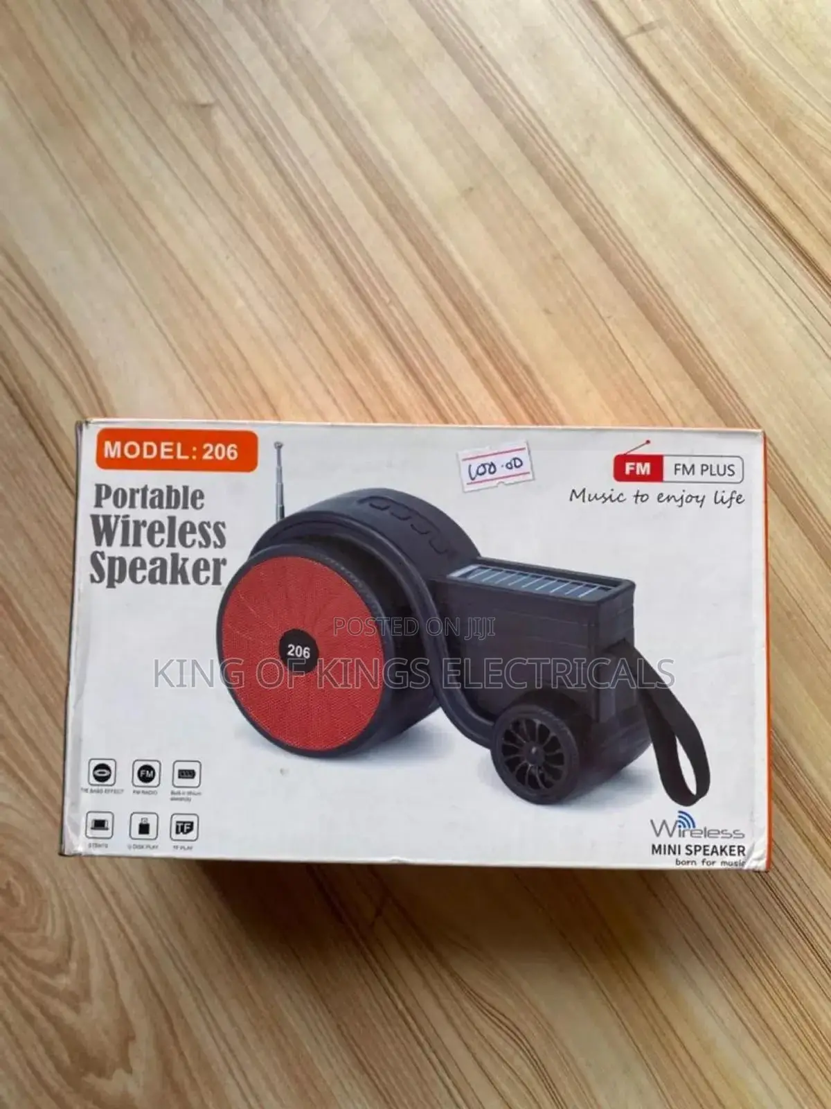 Portable Wireless Bluetooth Speaker – Model 206 With Fm Usb Support