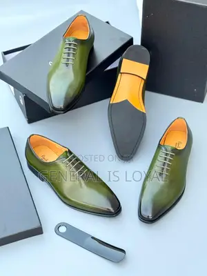 Paul Smith Dark Green Men Leather Shoe