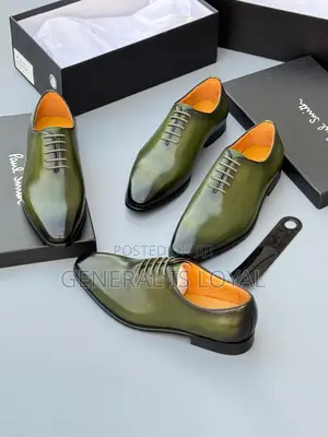 Paul Smith Dark Green Men Leather Shoe