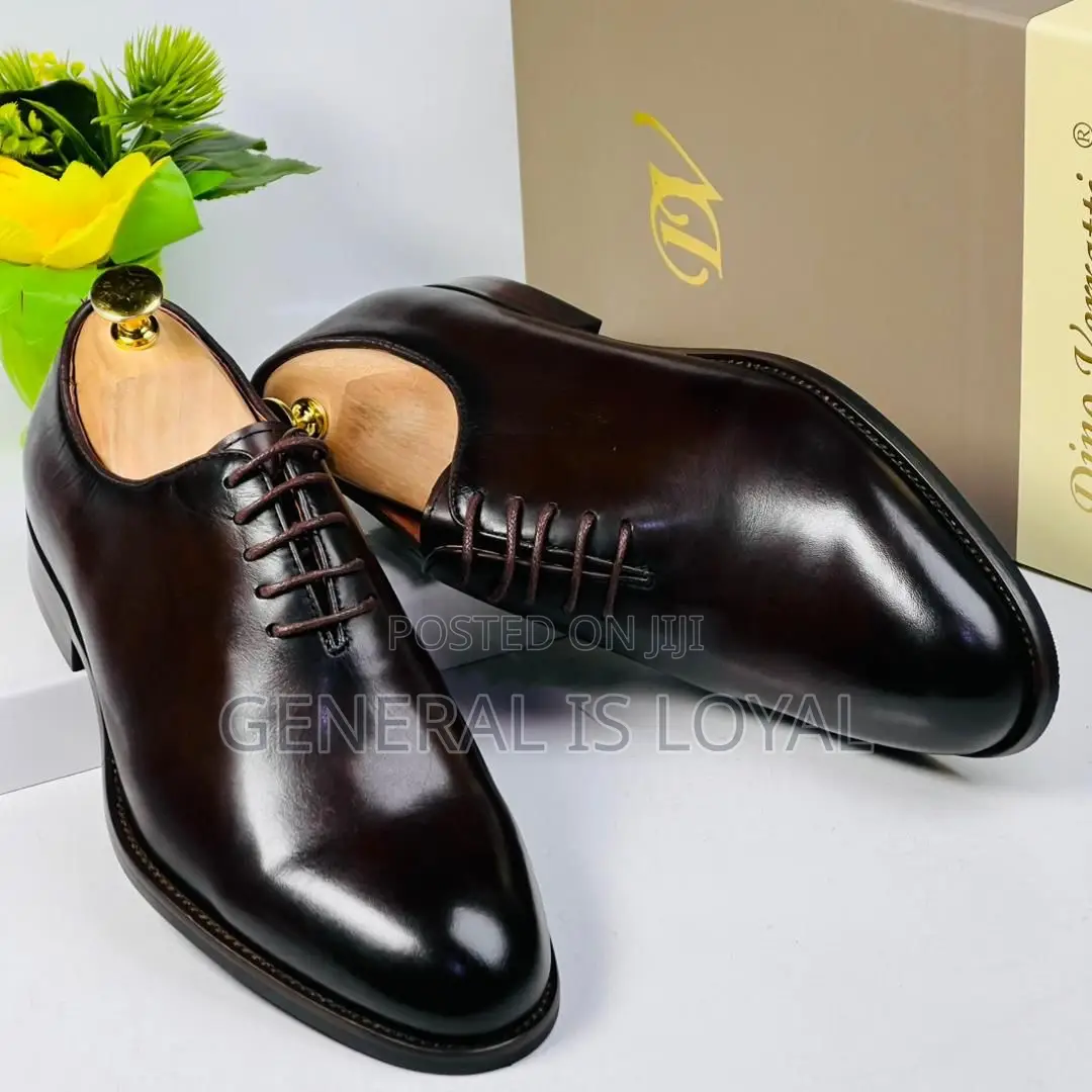 Dino Verratti Dark Coffee Lace Men Leather Shoes