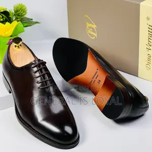 Dino Verratti Dark Coffee Lace Men Leather Shoes
