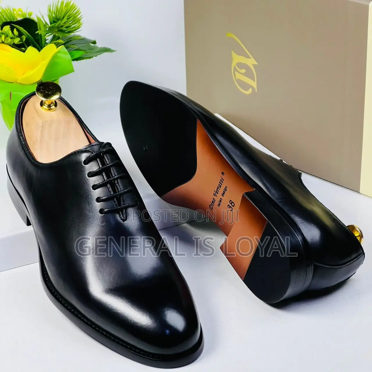 Dino Verratti Black Lace Men Leather Shoes