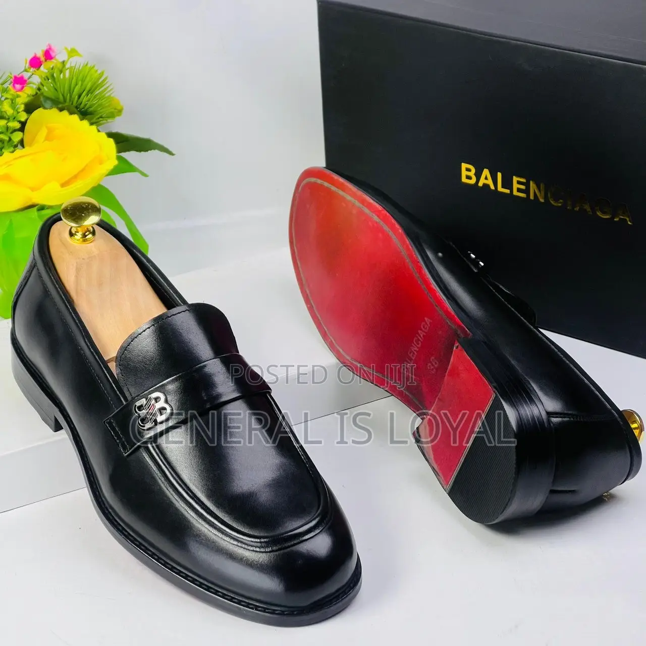 Balenciaga Black Men Classic Loafers Shoes