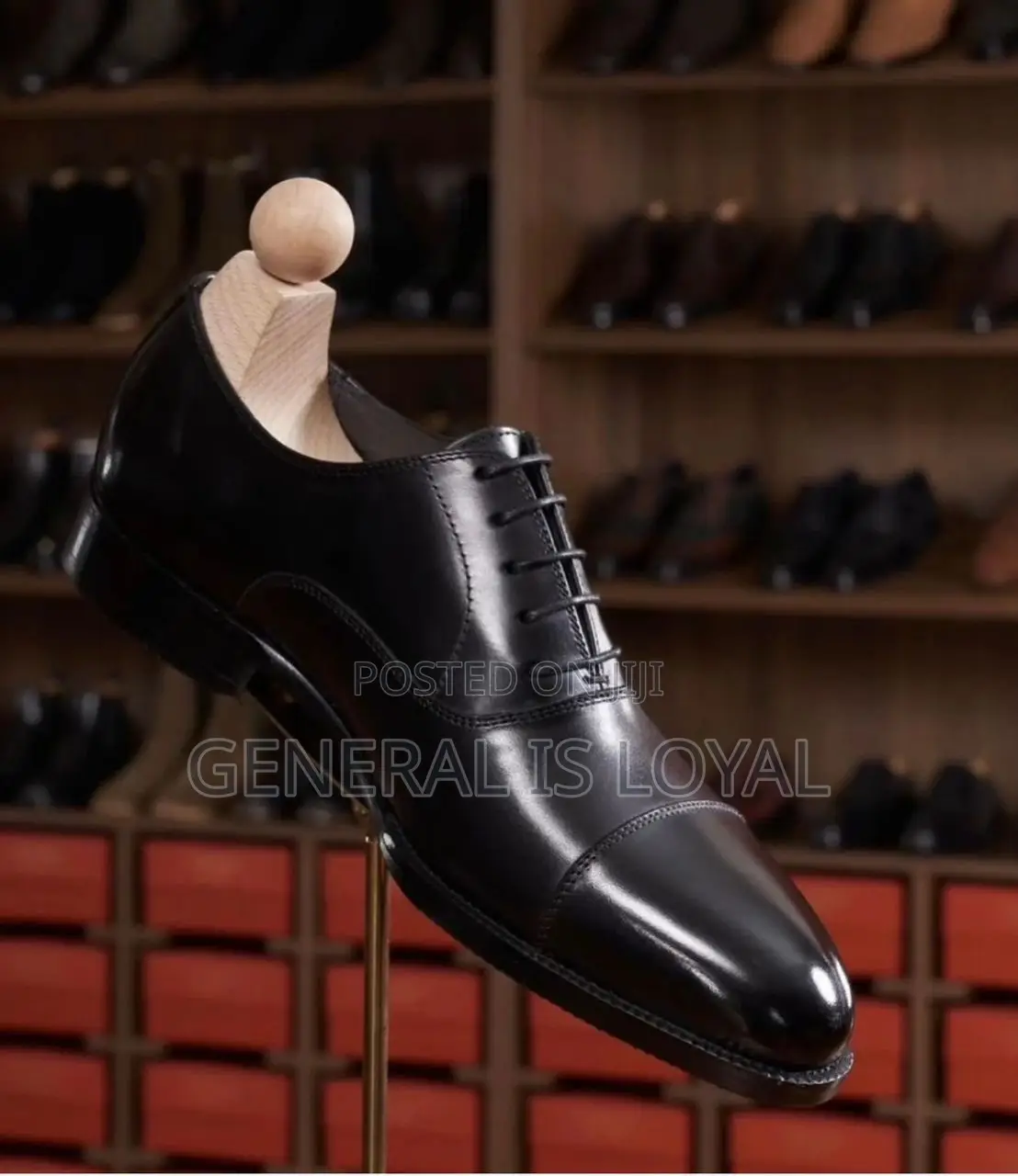 Original Leather Black Leather Men’S Shoe
