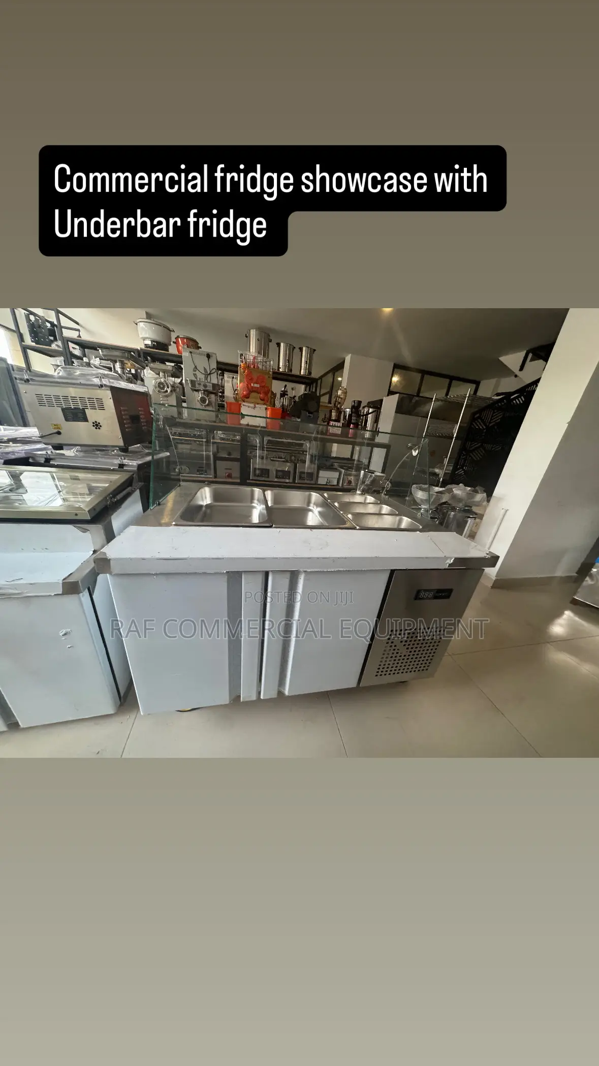 Commercial Salad Bar Fridge Showcase With Underbar Fridge