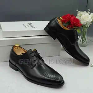 Authentic Men Leather Lace Black Shoe