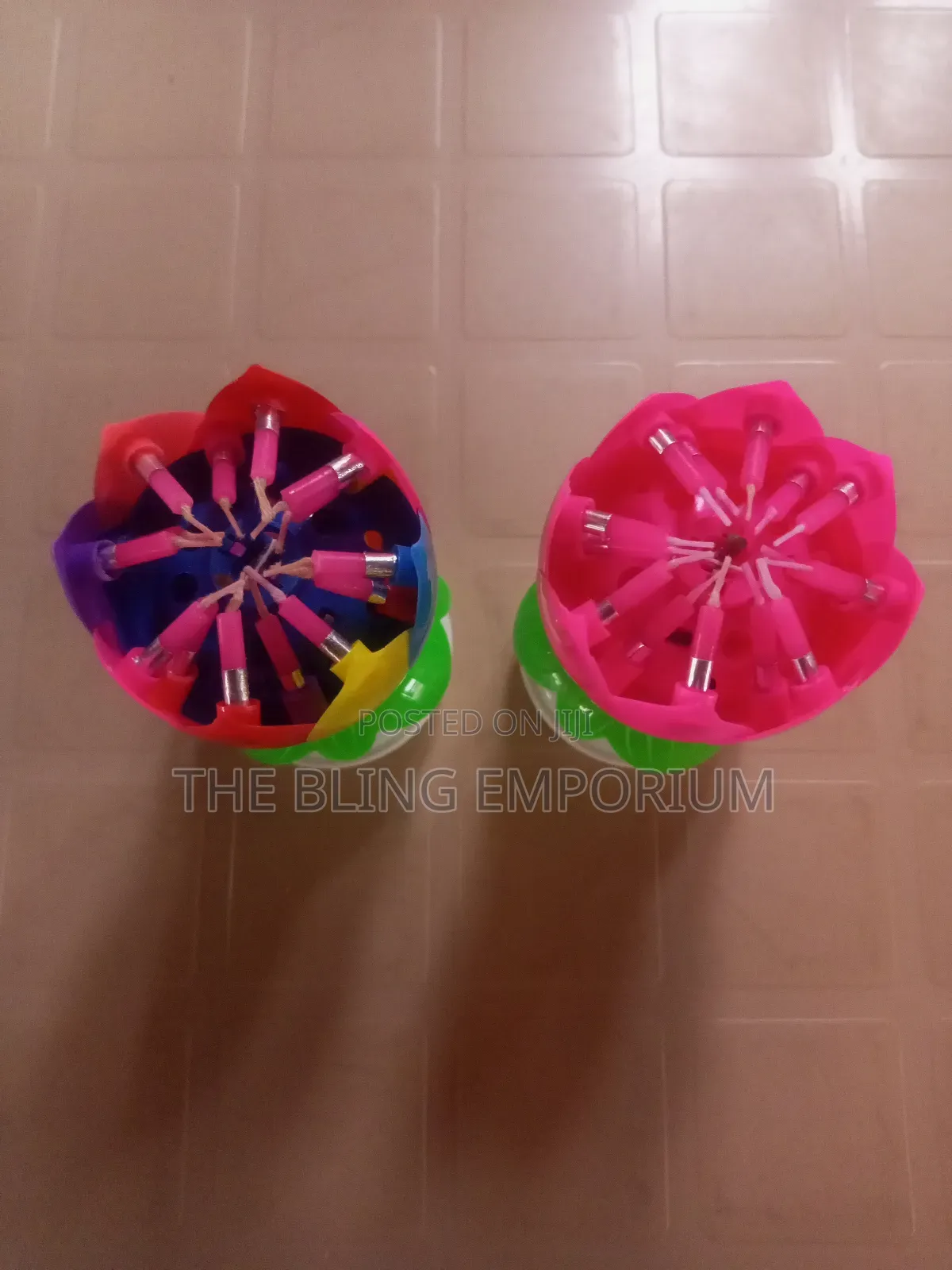 Birthday Blossom Rotating Music Flower Candle