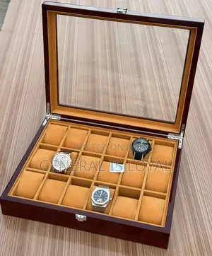 18slots Coffee Color Watches Organizer