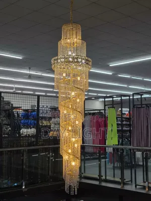 Very Long Star Chandelier Light.