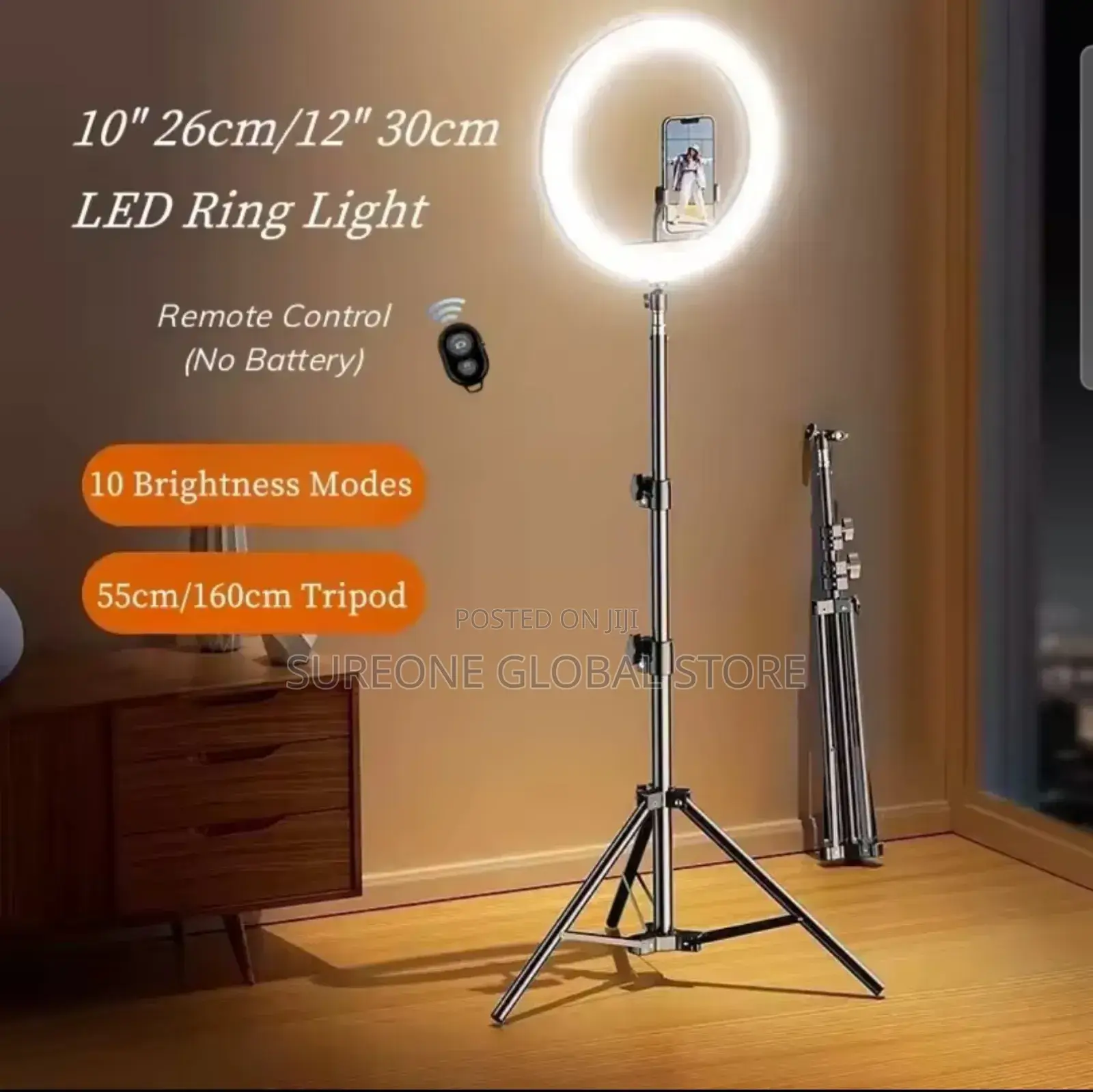 12 Inches Led Ring Light With Stand,