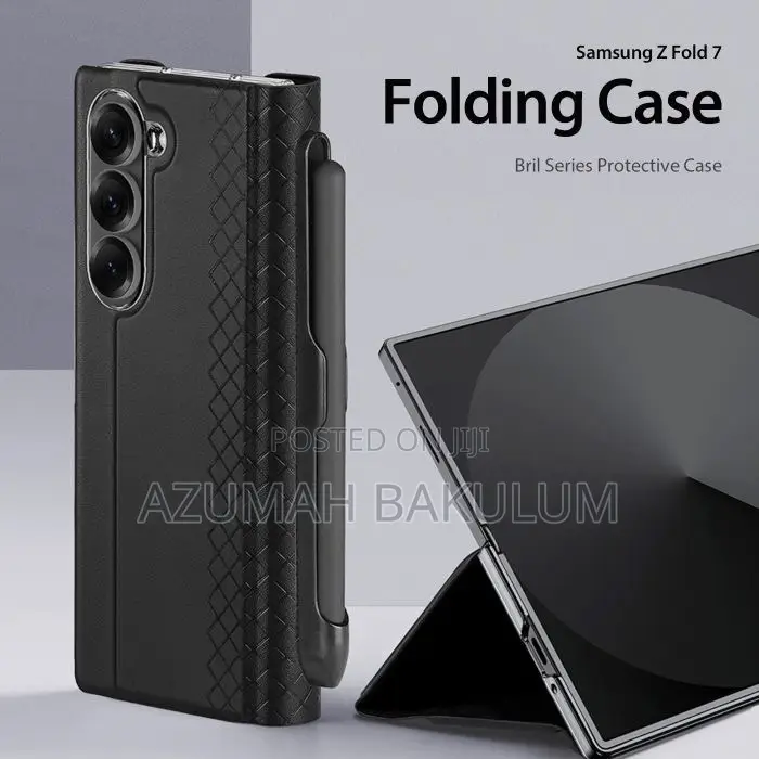 Samsung Galaxy Z Fold 7 Brill Leather Flip Case With S Pen