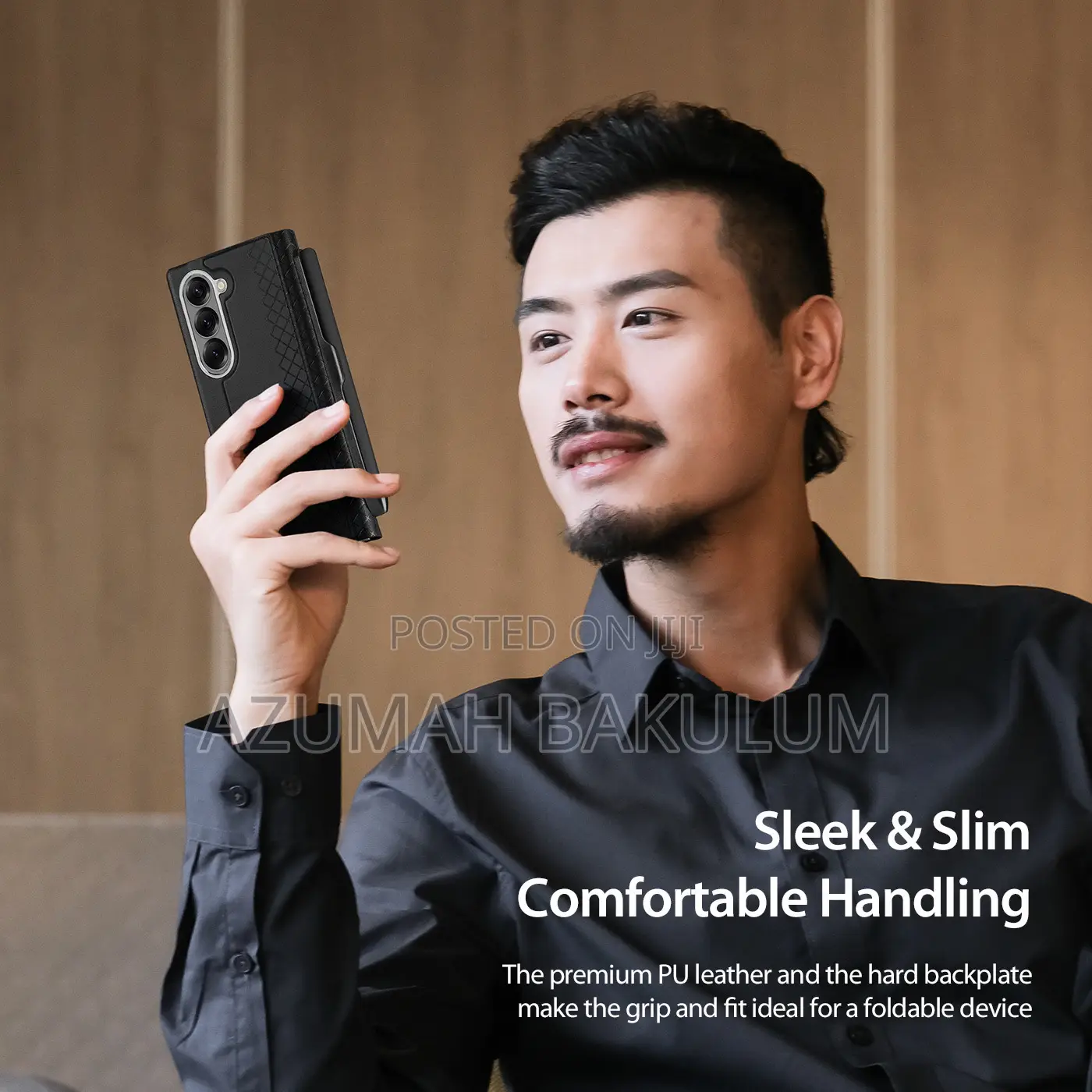 Samsung Galaxy Z Fold 7 Brill Leather Flip Case With S Pen