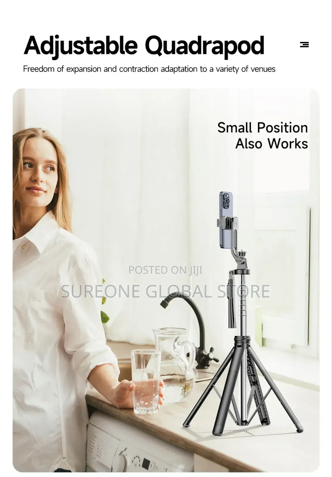 Selfieshow 72inch Extendable Tripod