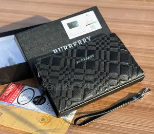 Burberry Mens Lock Clutches Bag