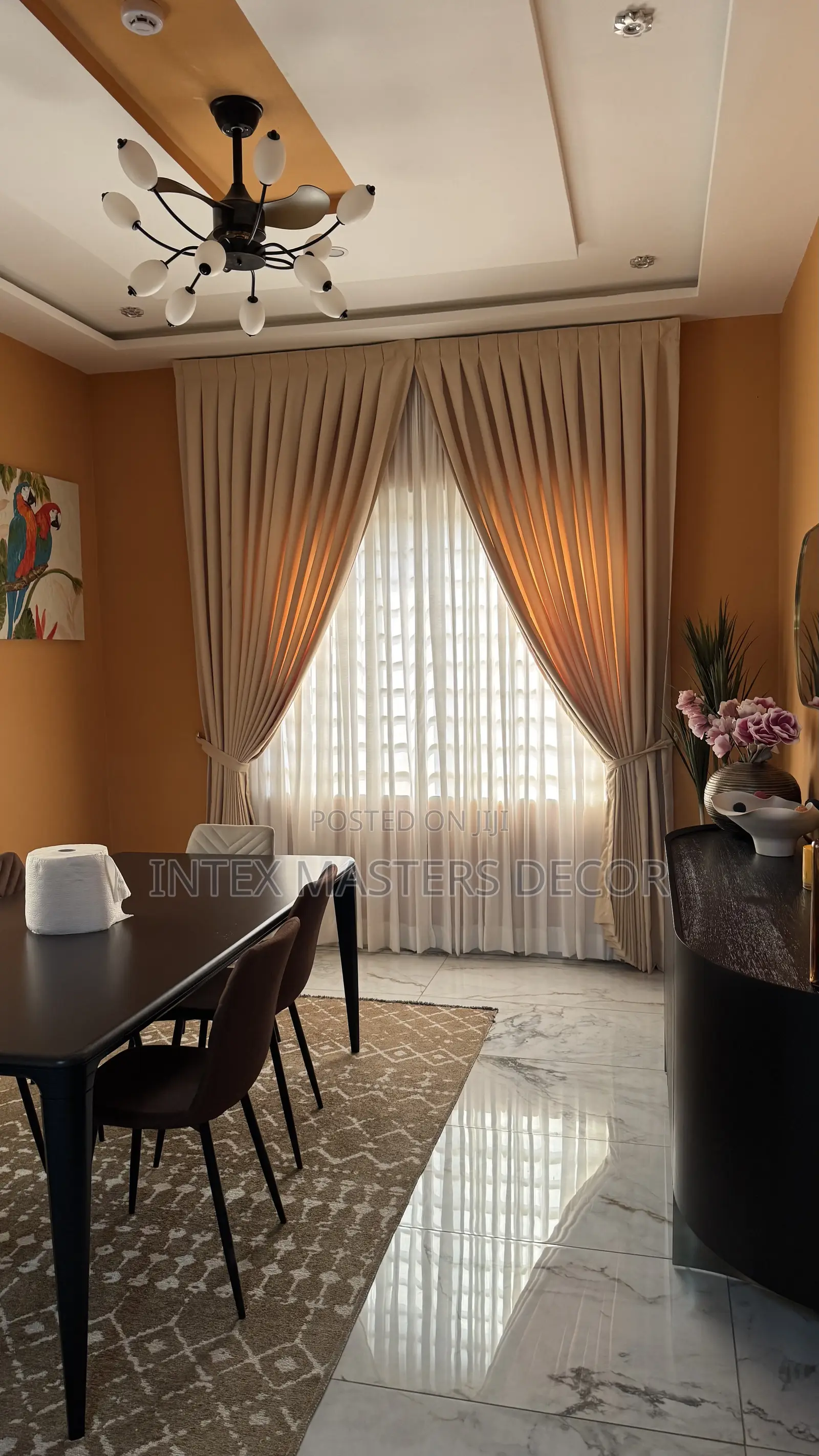 Beige Curtains
