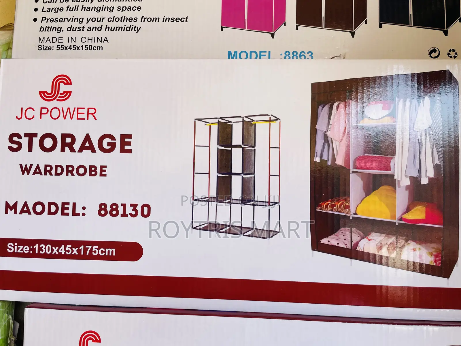 3 in 1 Plastic Wardrobe