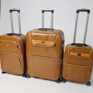 Leather Travel Bag 3-Set(Sleek Beautiful Designs)