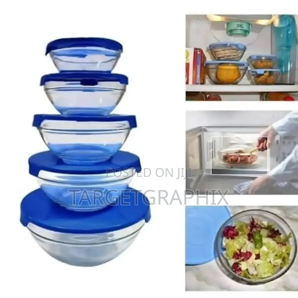 5 Set Glass Bowl