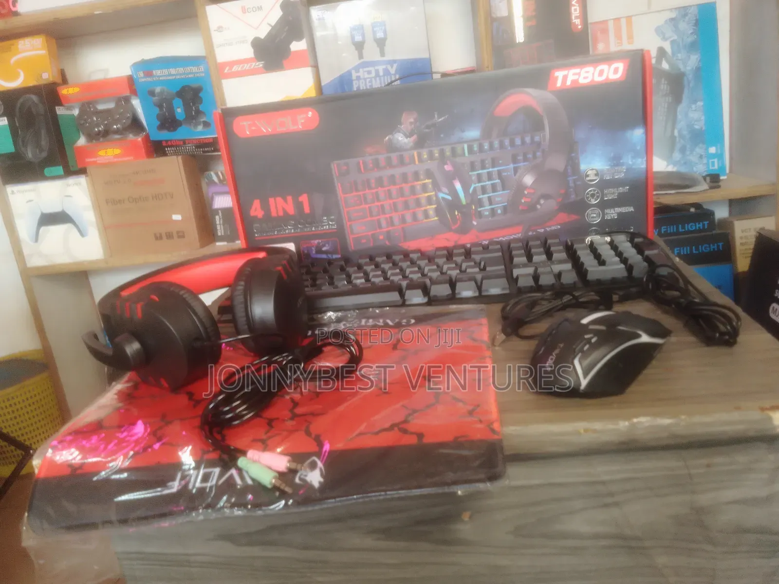 4in1 Gaming Combo Keyboard, Mouse, Headset, Mouse Pad