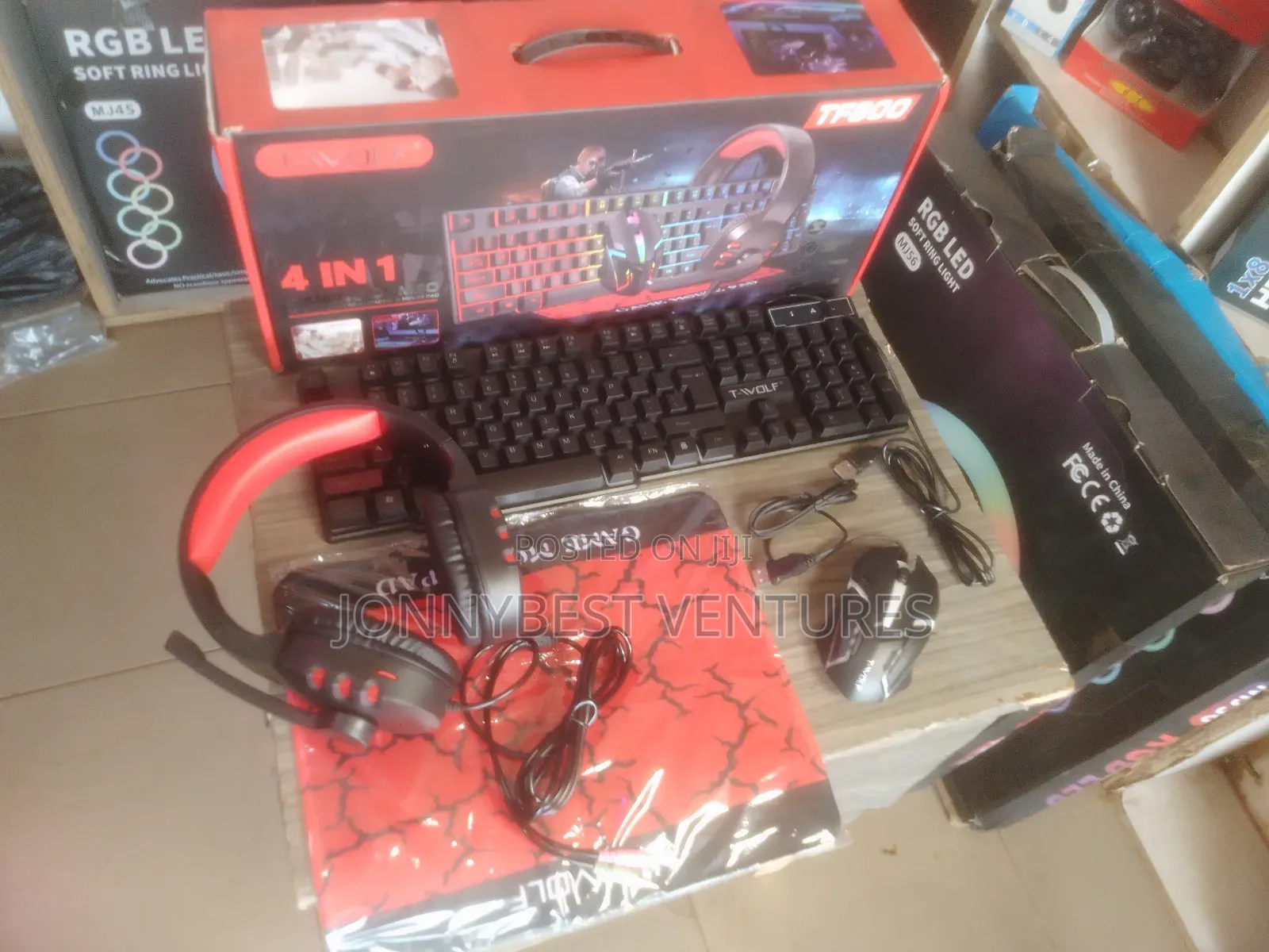 4in1 Gaming Combo Keyboard, Mouse, Headset, Mouse Pad